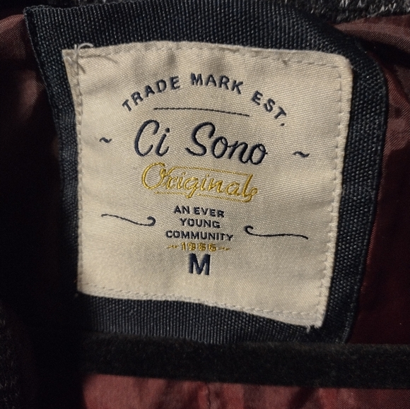 Ci Sono Burgandy Hooded Bomber Style Jacket - Picture 6 of 7